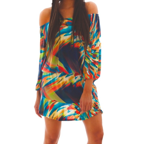 Multicolored - Romper Dress - Picture 2 of 2